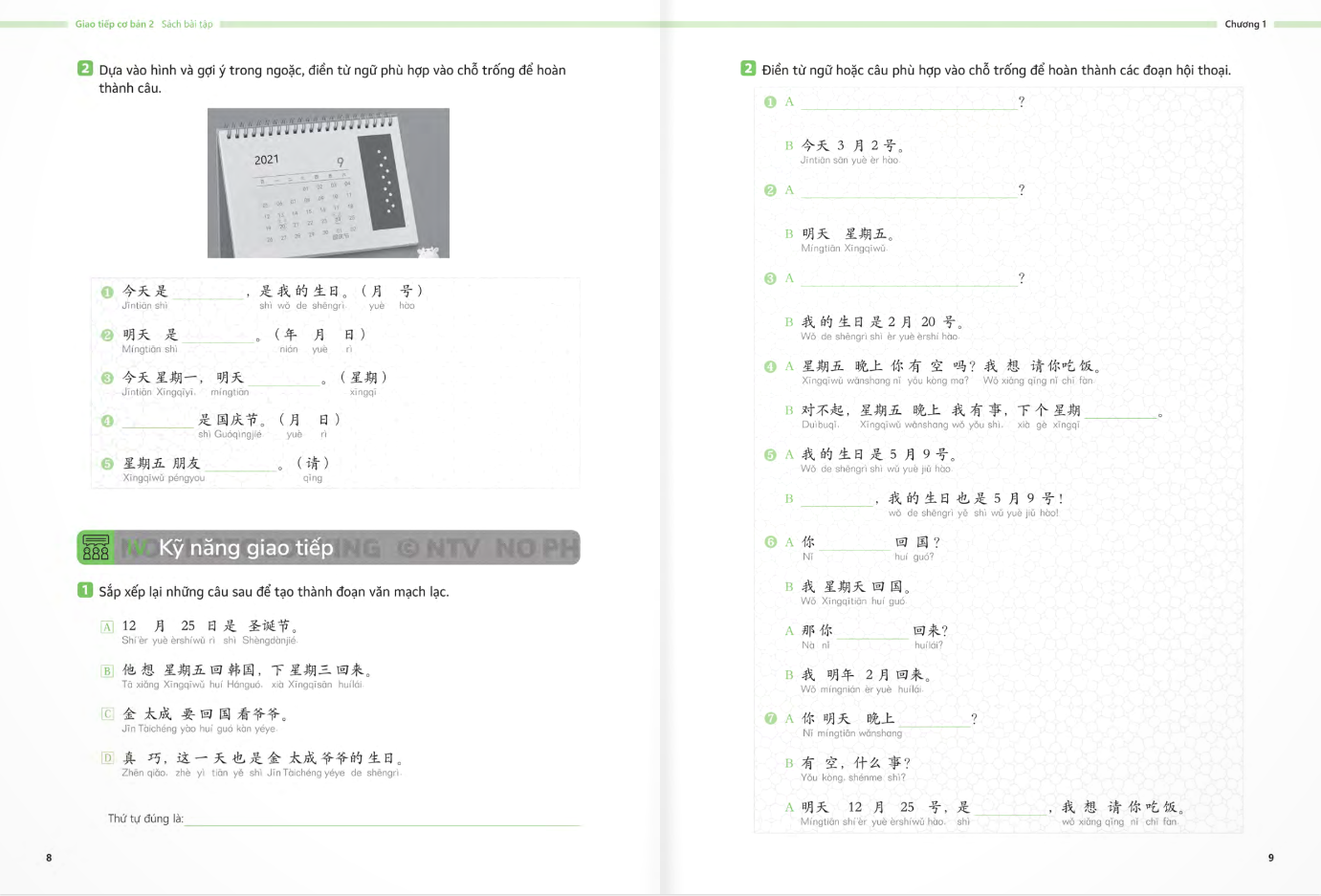 Bo
						
										
										生存交际 - Giao Tiep Co Ban - Sach Bai Tap - Tap 2 - Ảnh 6