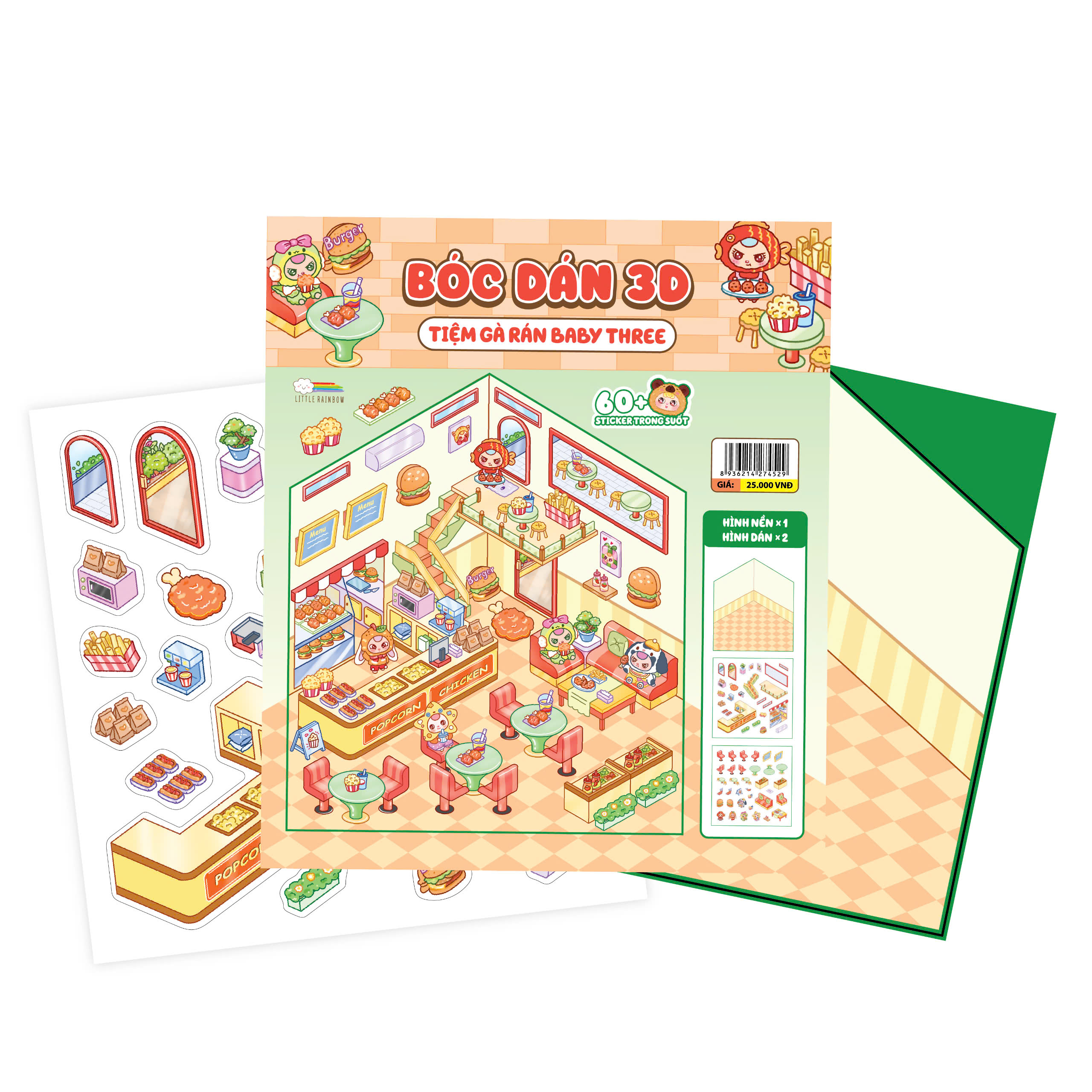 Bóc Dán 3D - Tiệm Gà Rán Baby Three - Ảnh 2
