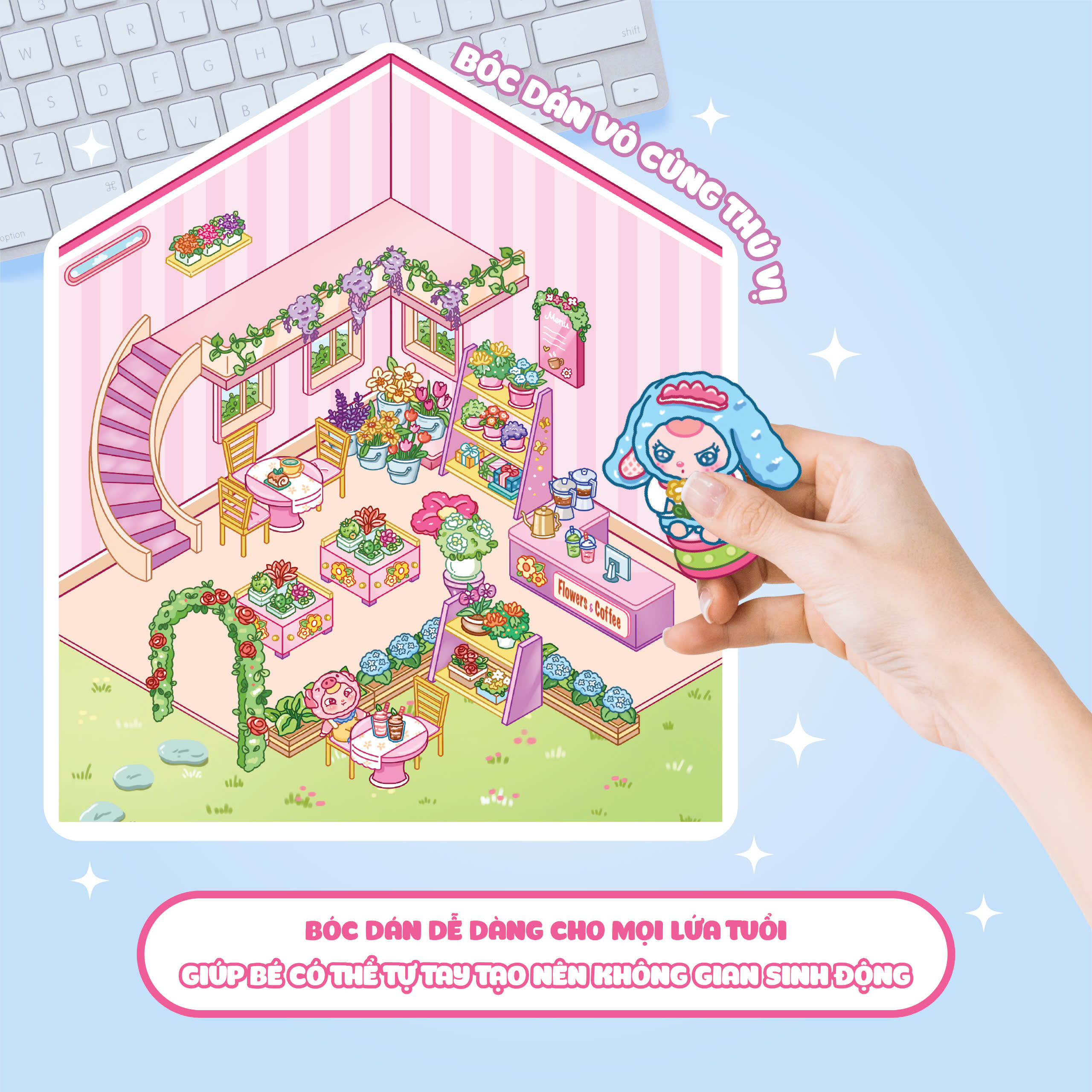 Bóc Dán 3D - Tiệm Hoa Baby Three - Ảnh 6