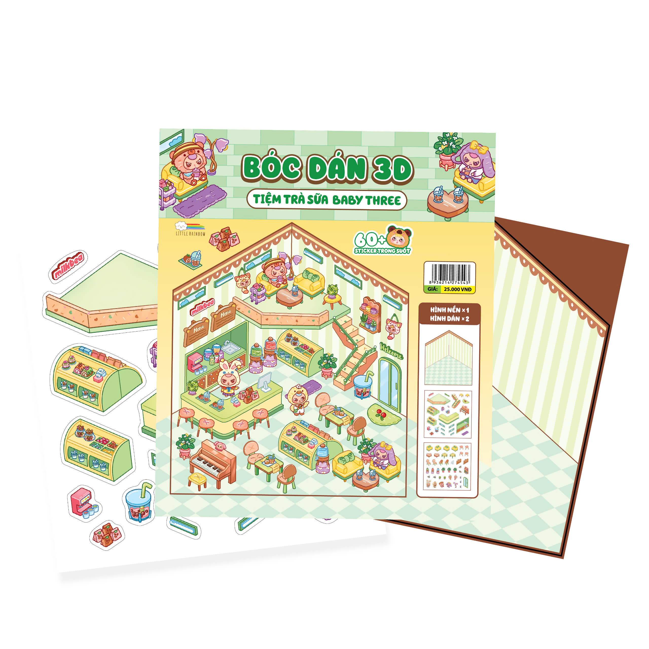 Bóc Dán 3D - Tiệm Trà Sữa Baby Three - Ảnh 2