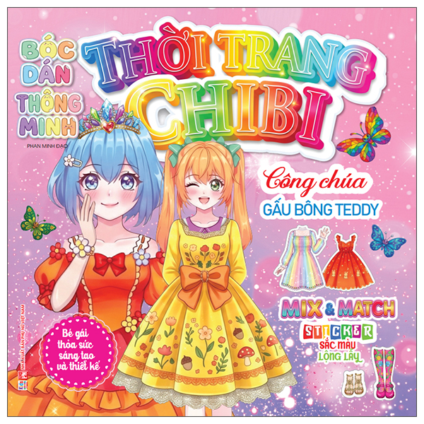 Bóc Dán Thông Minh - Thời Trang Chibi - Công Chúa Bong Bóng Cherry - Ảnh 2