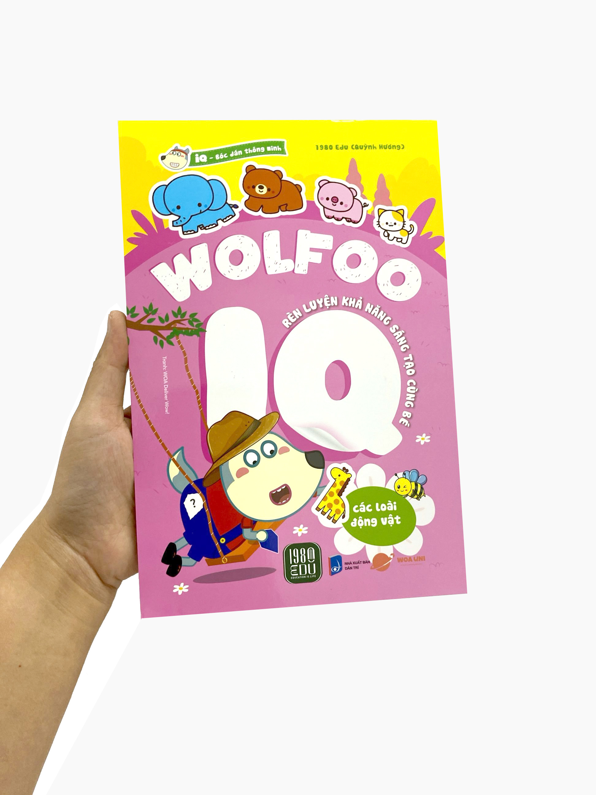 bóc dán thông minh - wolfoo iq rèn luyện khả năng sáng tạo cùng bé - các loài động vật - Ảnh 8