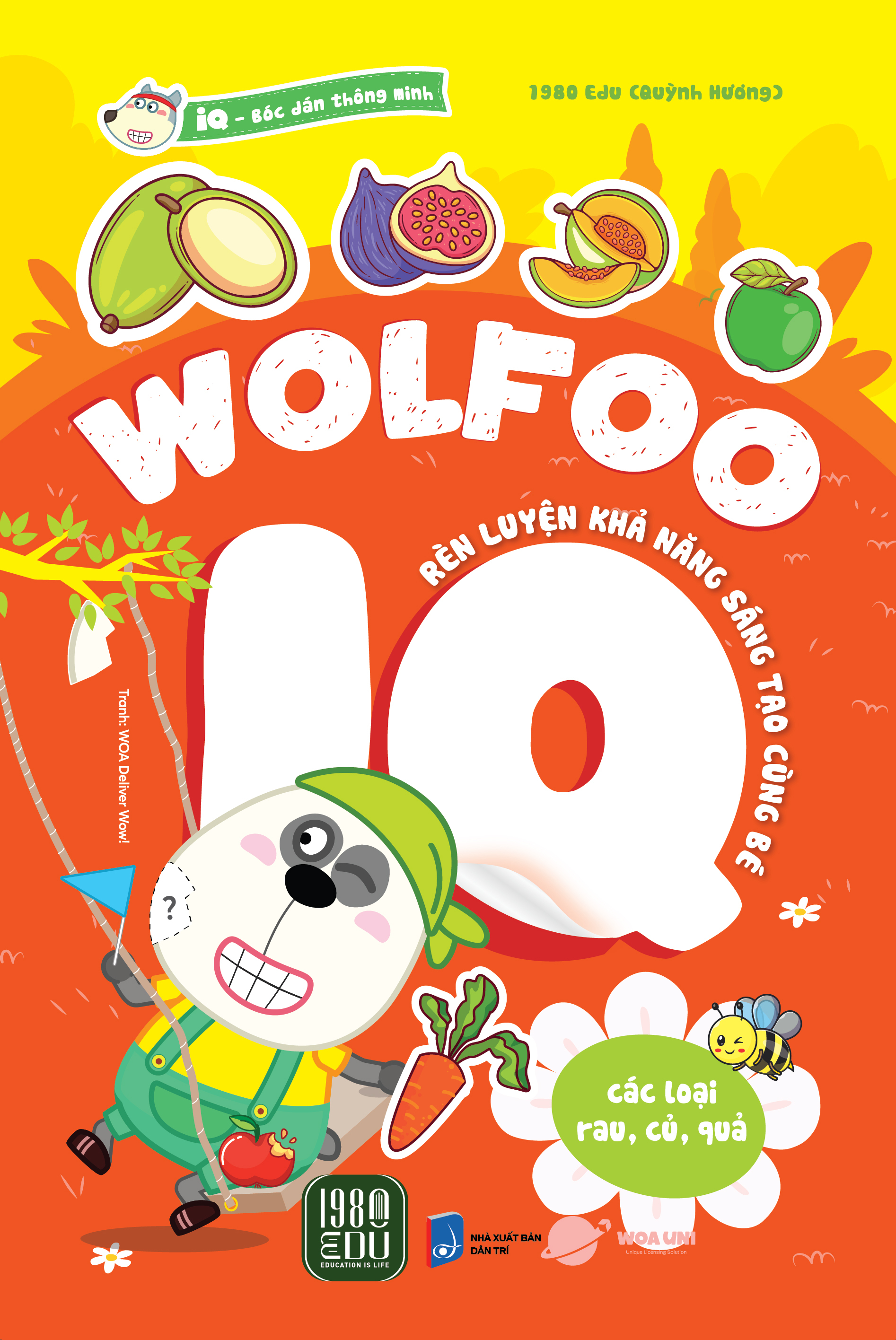bóc dán thông minh - wolfoo iq rèn luyện khả năng sáng tạo cùng bé - các loại rau củ quả - Ảnh 2
