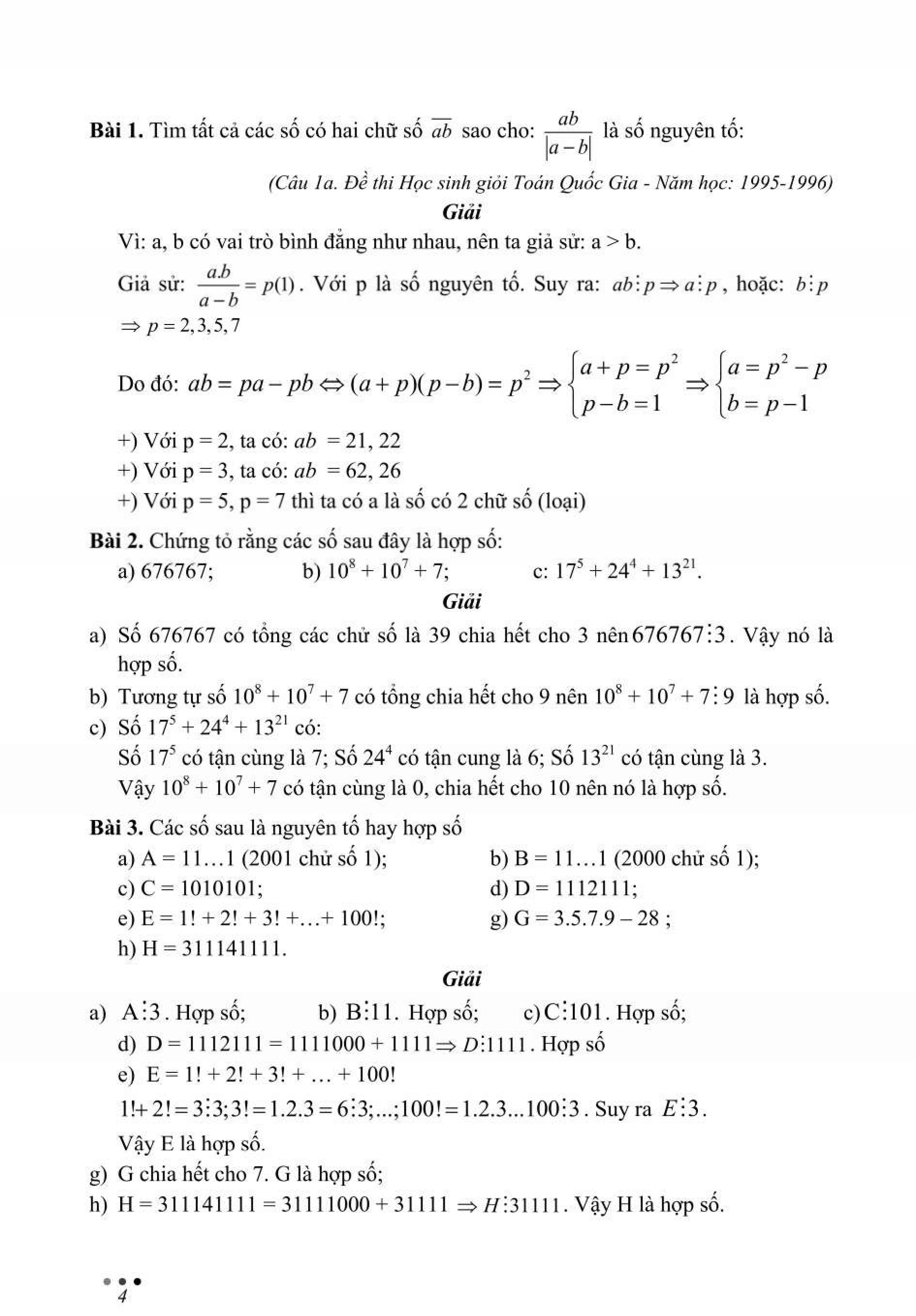 Bồi Dưỡng Học Sinh Giỏi Toán 9 - Luyện Thi Vào Lớp 10 THPT Chuyên Toán - Tập 1 - Số Học-Tổ Hợp, Nguyên Lý Và Đại Số - Ảnh 5