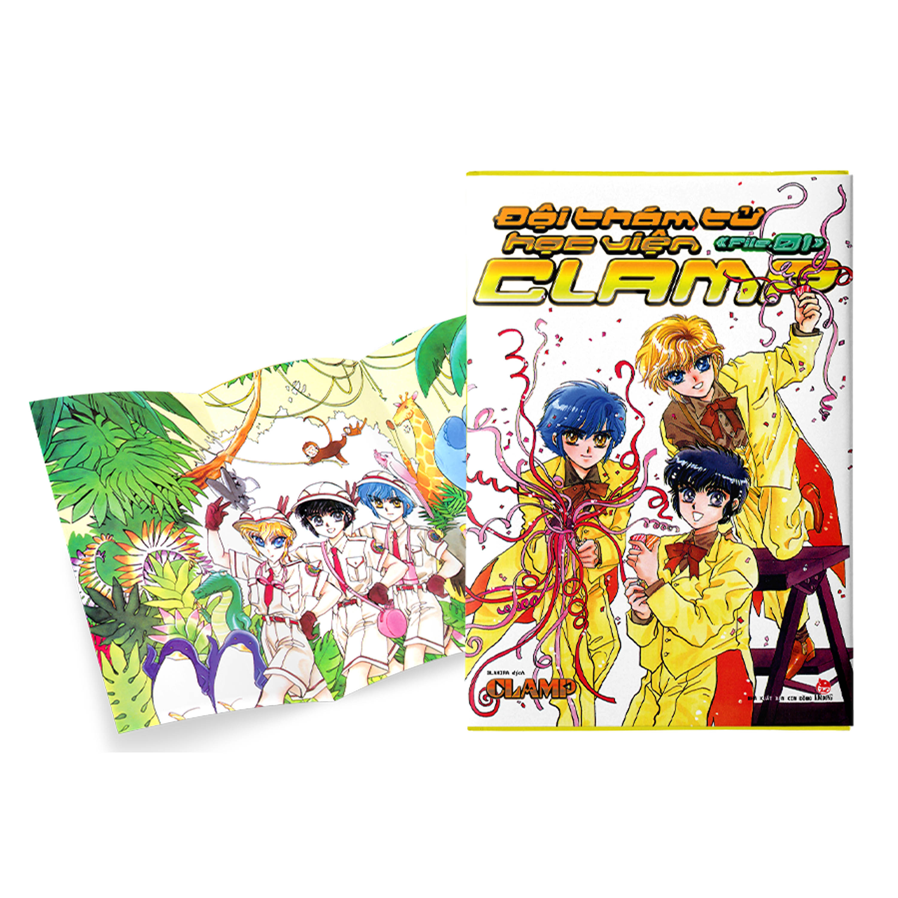 boxset đội thám tử học viện clamp (bộ 3 tập) - tặng kèm poster kẹp mỗi tập - Ảnh 10