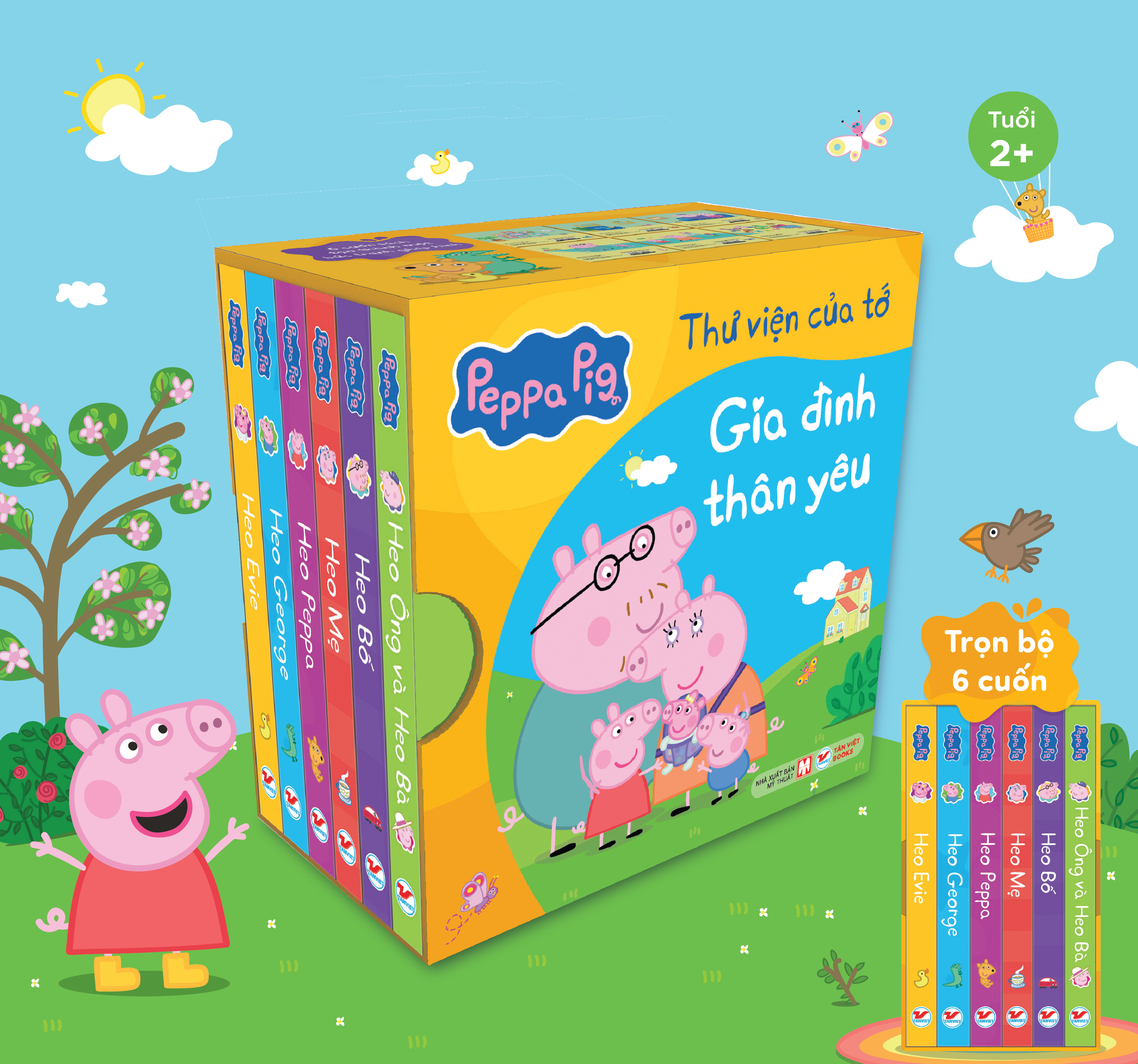 Boxset Peppa Pig - Thư Viện Của Tớ - Gia Đình Thân Yêu (Hộp 6 Cuốn) - Ảnh 4