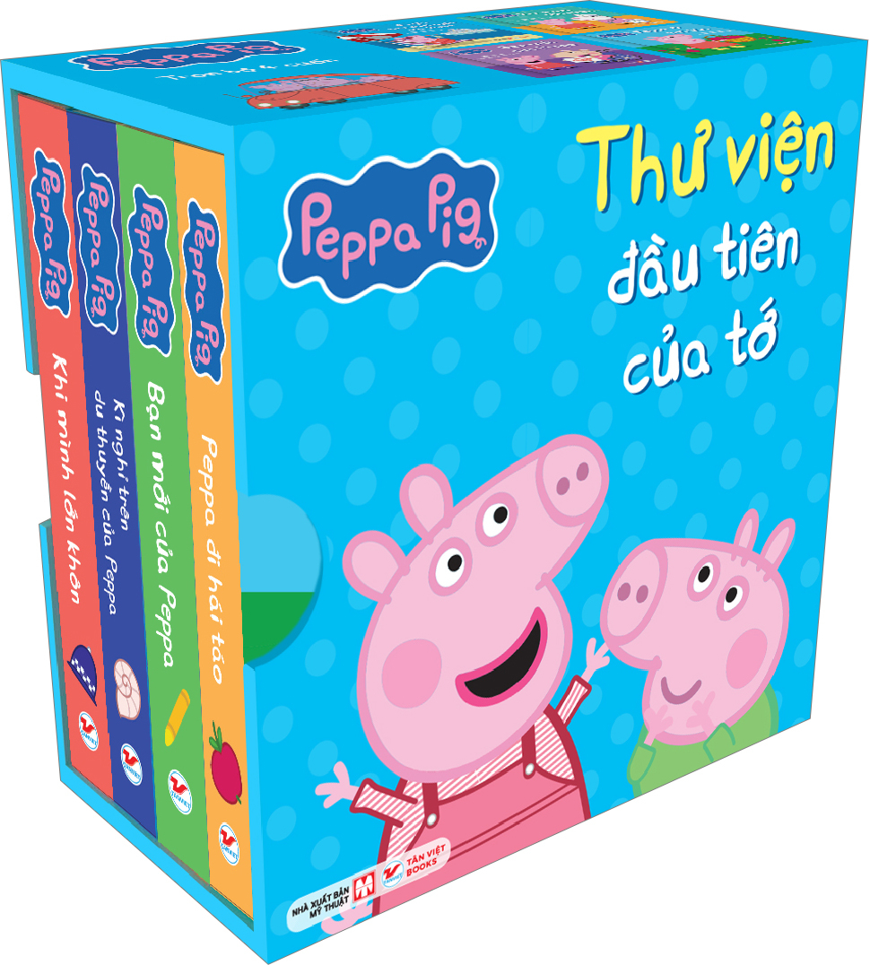 Boxset Peppa Pig - Thư Viện Đầu Tiên Của Tớ (Hộp 4 Cuốn) - Ảnh 3