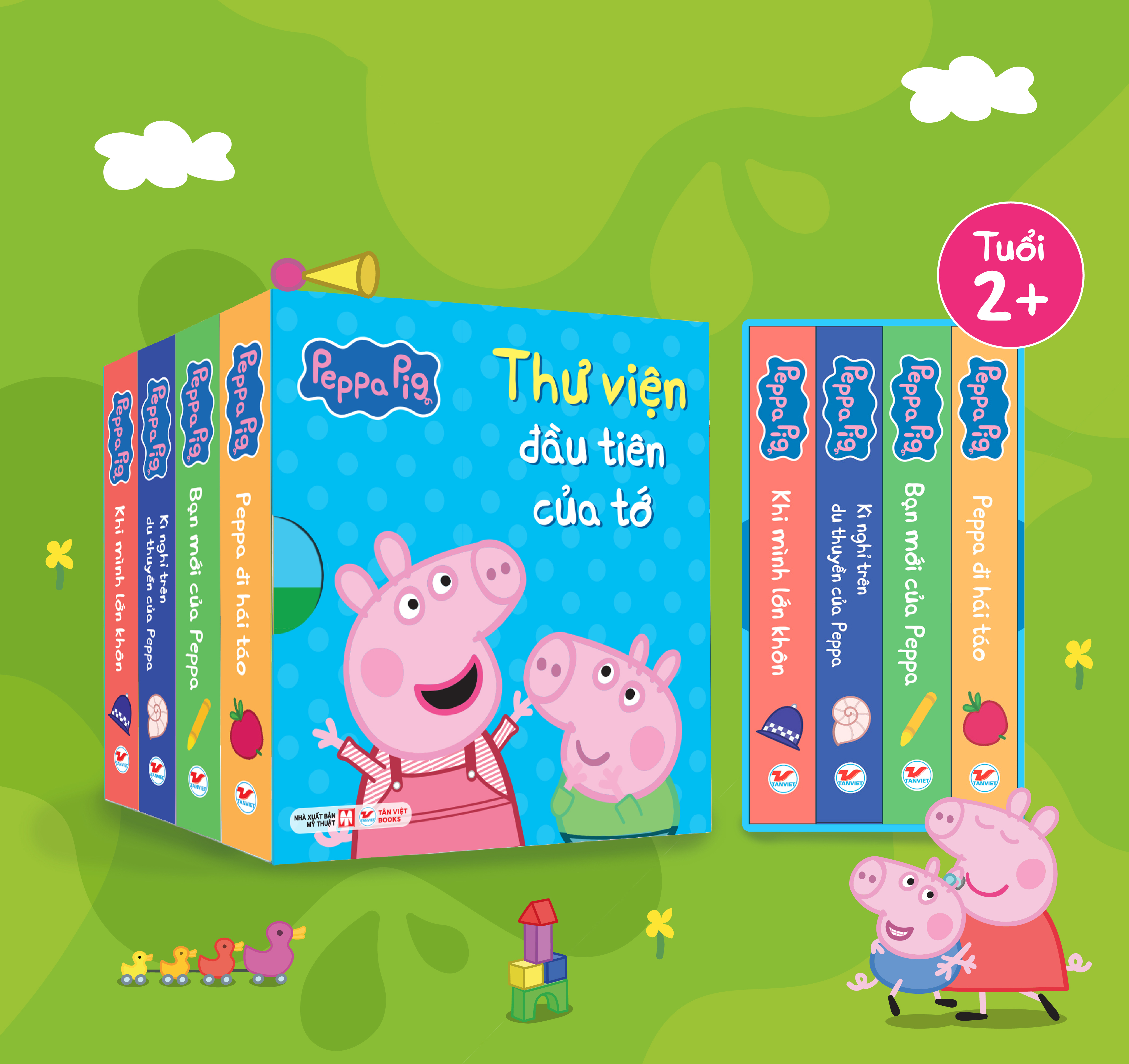 Boxset Peppa Pig - Thư Viện Đầu Tiên Của Tớ (Hộp 4 Cuốn) - Ảnh 4