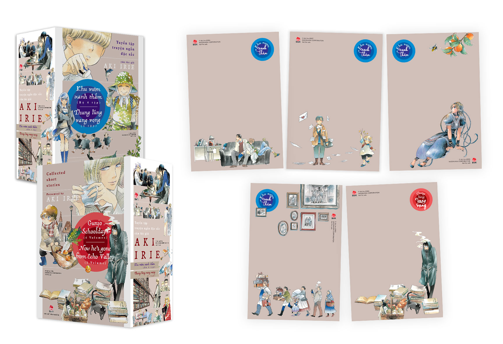 boxset tuyển tập truyện ngắn đặc sắc của tác giả aki irie (bộ 5 cuốn) - tặng kèm 5 postcard - Ảnh 13