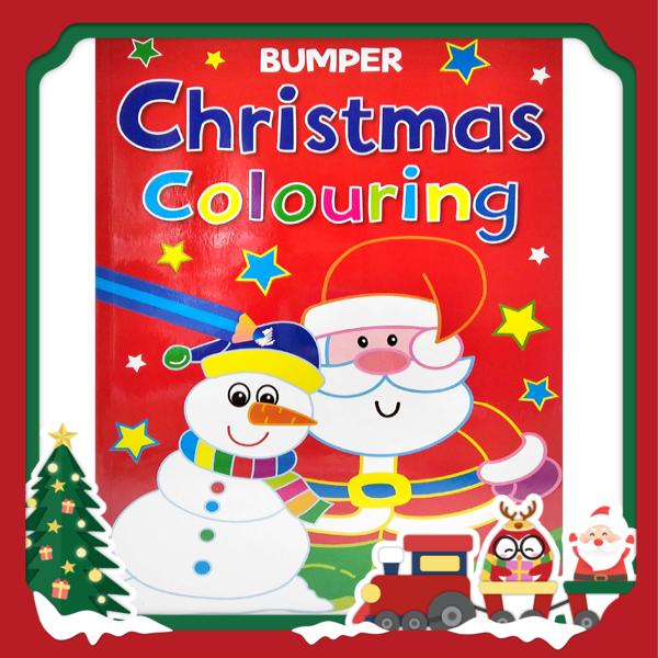 bumper christmas colouring: red