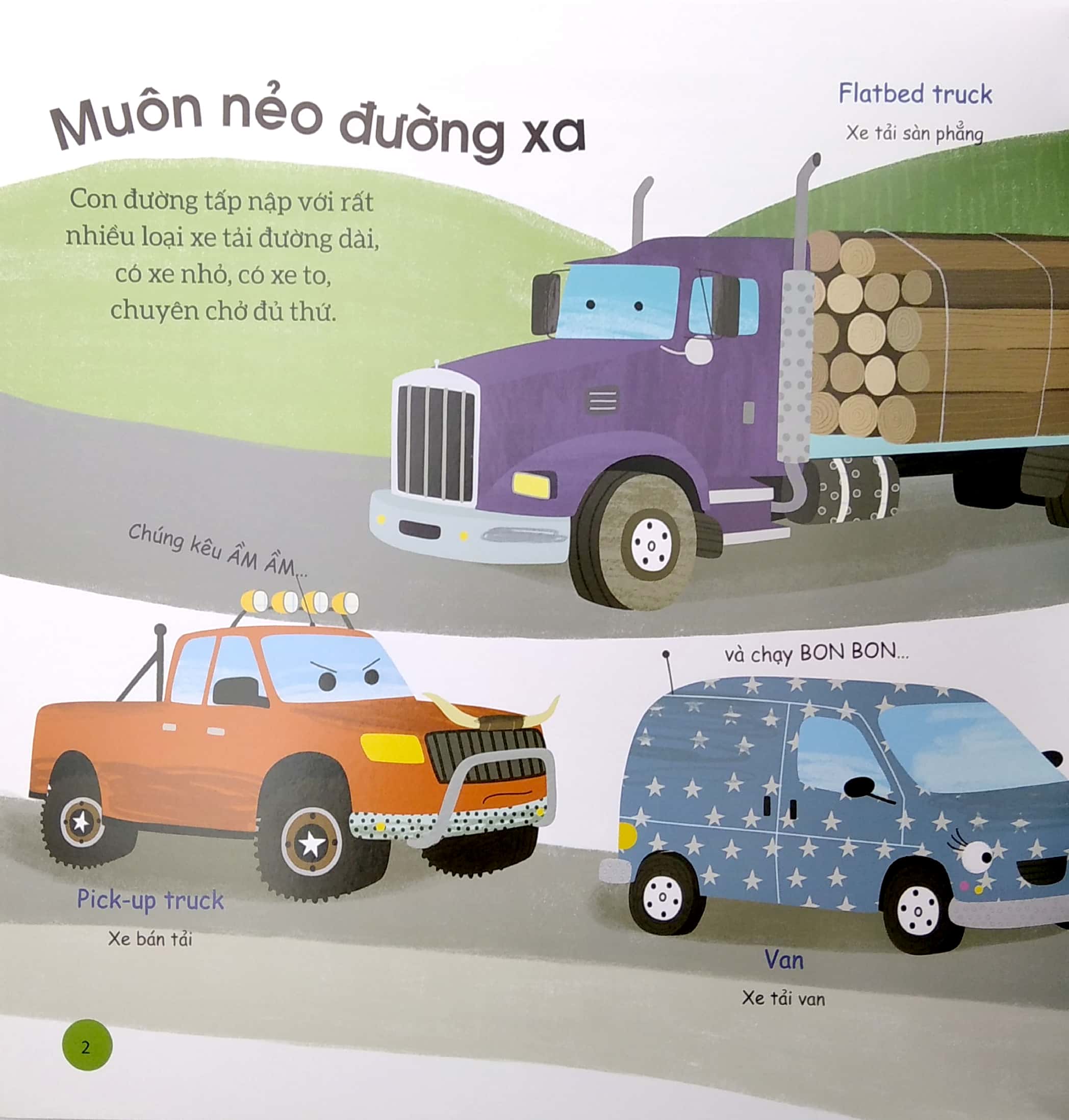busy machines - trucks: những cỗ máy năng nổ - xe tải (song ngữ anh - việt) - Ảnh 3