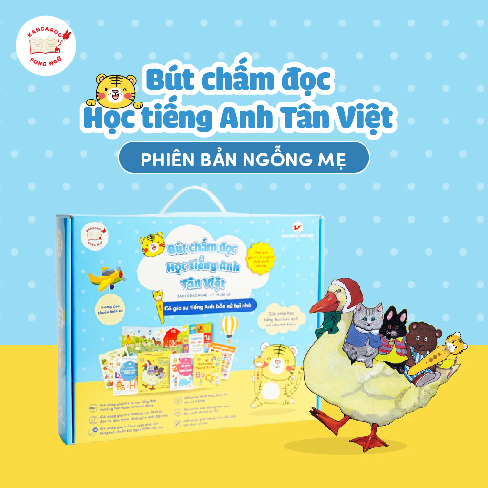 Bút Chấm Đọc-Học Tiếng Anh Tân Việt - Cô Gia Sư Tiếng Anh Bản Xứ Tại Nhà - Phiên Bản Ngỗng Mẹ (Dành Cho Trẻ Từ 0 Đến 6 Tuổi) - Ảnh 2