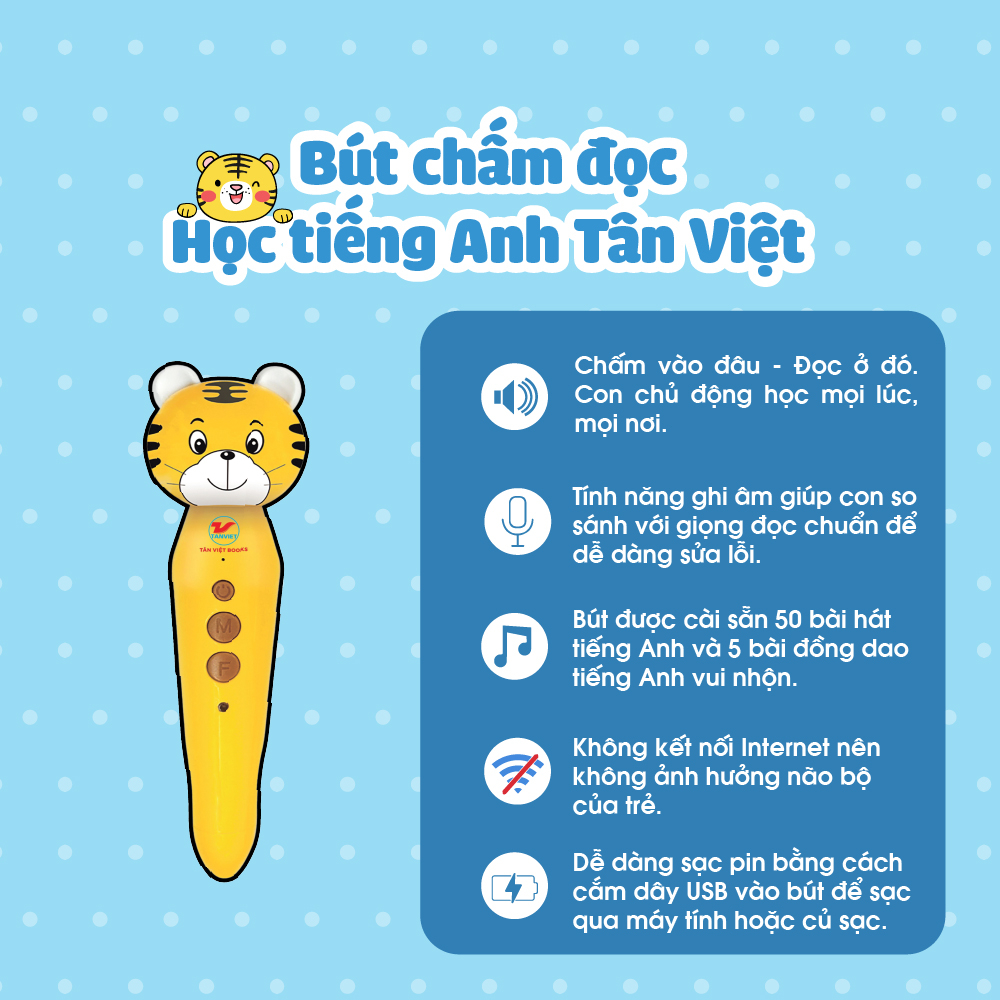 Bút Chấm Đọc-Học Tiếng Anh Tân Việt - Cô Gia Sư Tiếng Anh Bản Xứ Tại Nhà - Phiên Bản Ngỗng Mẹ (Dành Cho Trẻ Từ 0 Đến 6 Tuổi) - Ảnh 6