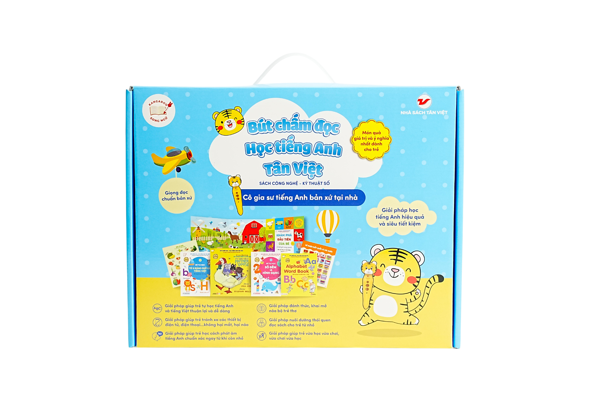 Bút Chấm Đọc-Học Tiếng Anh Tân Việt - Cô Gia Sư Tiếng Anh Bản Xứ Tại Nhà - Phiên Bản Ngỗng Mẹ (Dành Cho Trẻ Từ 0 Đến 6 Tuổi) - Tặng Kèm Sách Tỏa Sáng Trong Đêm - Chúc Ngủ Ngon Ông Già Noel - Ảnh 3