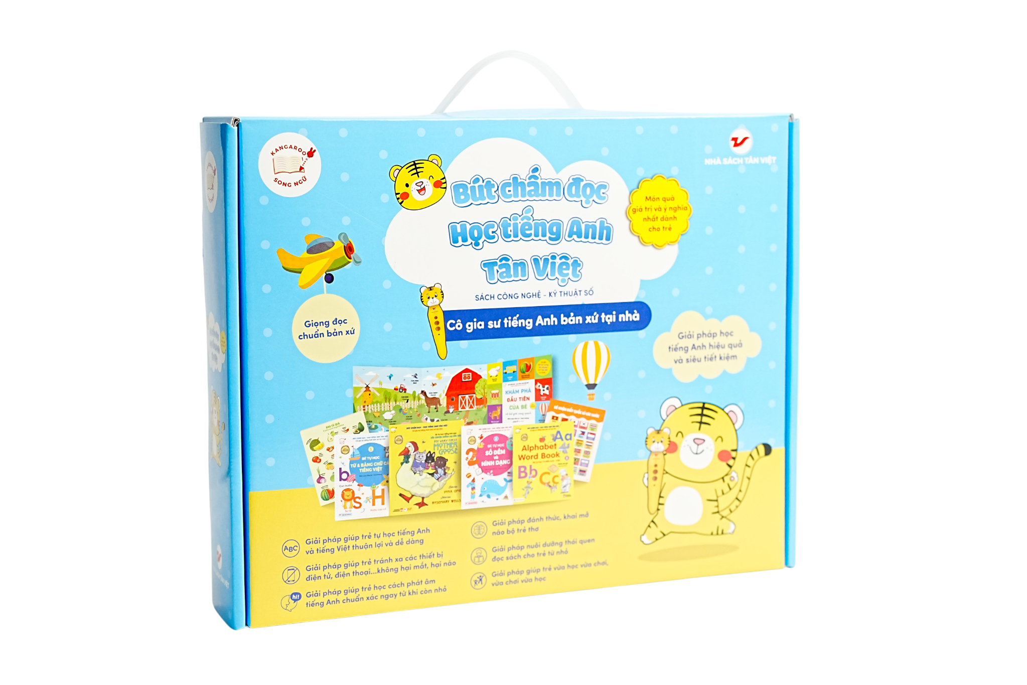 Bút Chấm Đọc-Học Tiếng Anh Tân Việt - Cô Gia Sư Tiếng Anh Bản Xứ Tại Nhà - Phiên Bản Ngỗng Mẹ (Dành Cho Trẻ Từ 0 Đến 6 Tuổi) - Tặng Kèm Sách Tỏa Sáng Trong Đêm - Chúc Ngủ Ngon Ông Già Noel - Ảnh 4