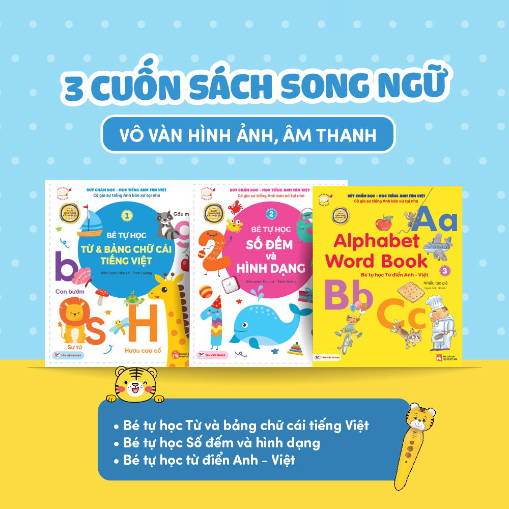 Bút Chấm Đọc-Học Tiếng Anh Tân Việt - Cô Gia Sư Tiếng Anh Bản Xứ Tại Nhà - Phiên Bản Ngỗng Mẹ (Dành Cho Trẻ Từ 0 Đến 6 Tuổi) - Tặng Kèm Thẻ Học Thông Minh Ngẫu Nhiên - Ảnh 10