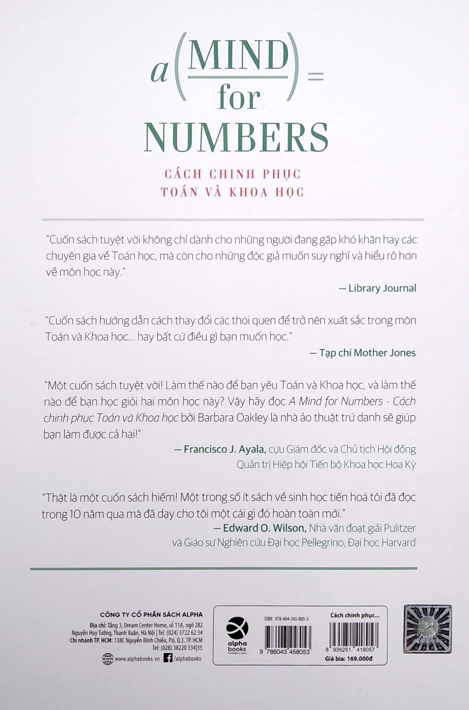 cách chinh phục toán và khoa học - a mind for numbers (tái bản 2022) - Ảnh 6