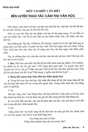 cảm thụ văn học dành cho học sinh lớp 4 (dùng chung cho các bộ sgk hiện hành) - Ảnh 6
