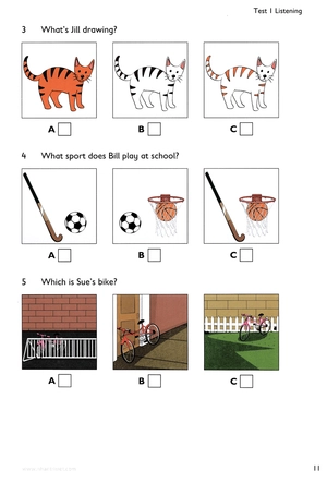 cambridge english starters three practice tests (+cd) + audio scripts & answer key (bộ) - Ảnh 9