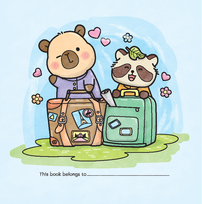 Capy Holiday - Cute And Comfy Cloring Book - Ảnh 4