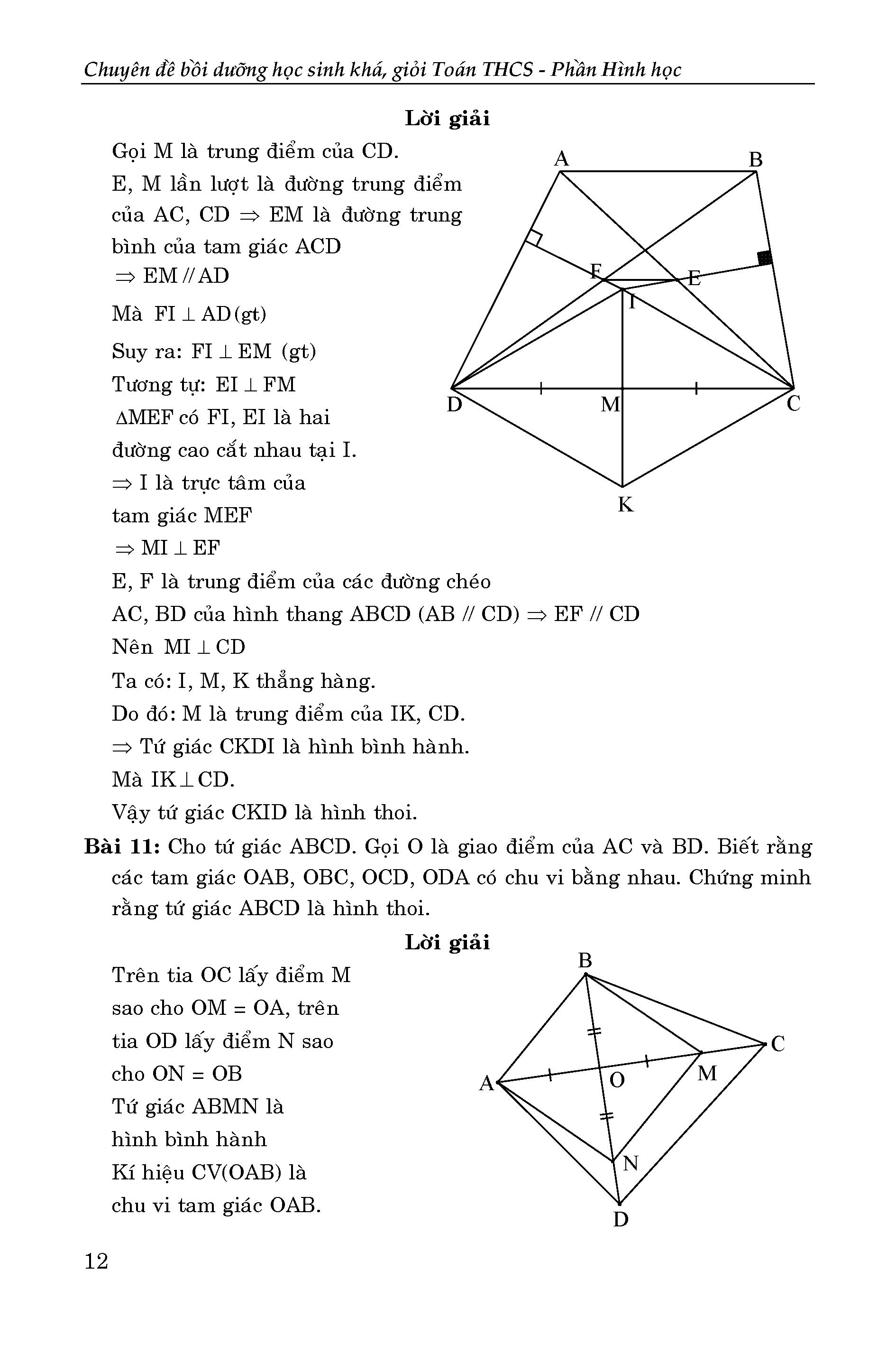 chuyên đề bồi dưỡng học sinh khá giỏi toán thcs phần hình học - Ảnh 8