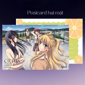 citrus - tập 2 - bản đặc biệt - tặng kèm postcard hai mặt + peekaboo card + hologram illustration card + lót chuột - Ảnh 3