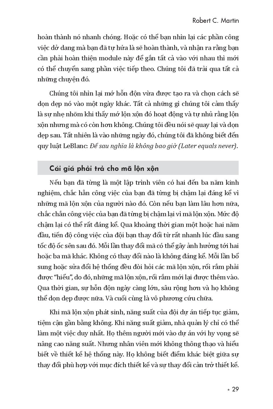 clean code - mã sạch và con đường trở thành lập trình viên giỏi (tái bản 2023) - Ảnh 5