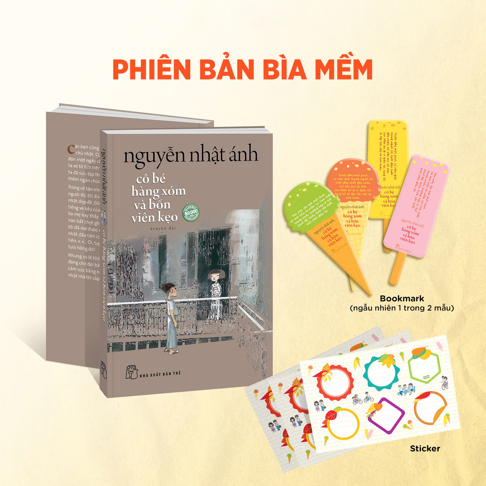 Cô Bé Hàng Xóm Và Bốn Viên Kẹo - Tặng Kèm Random 1 Trong 4 Mẫu Bookmark + Sticker - Ảnh 2
