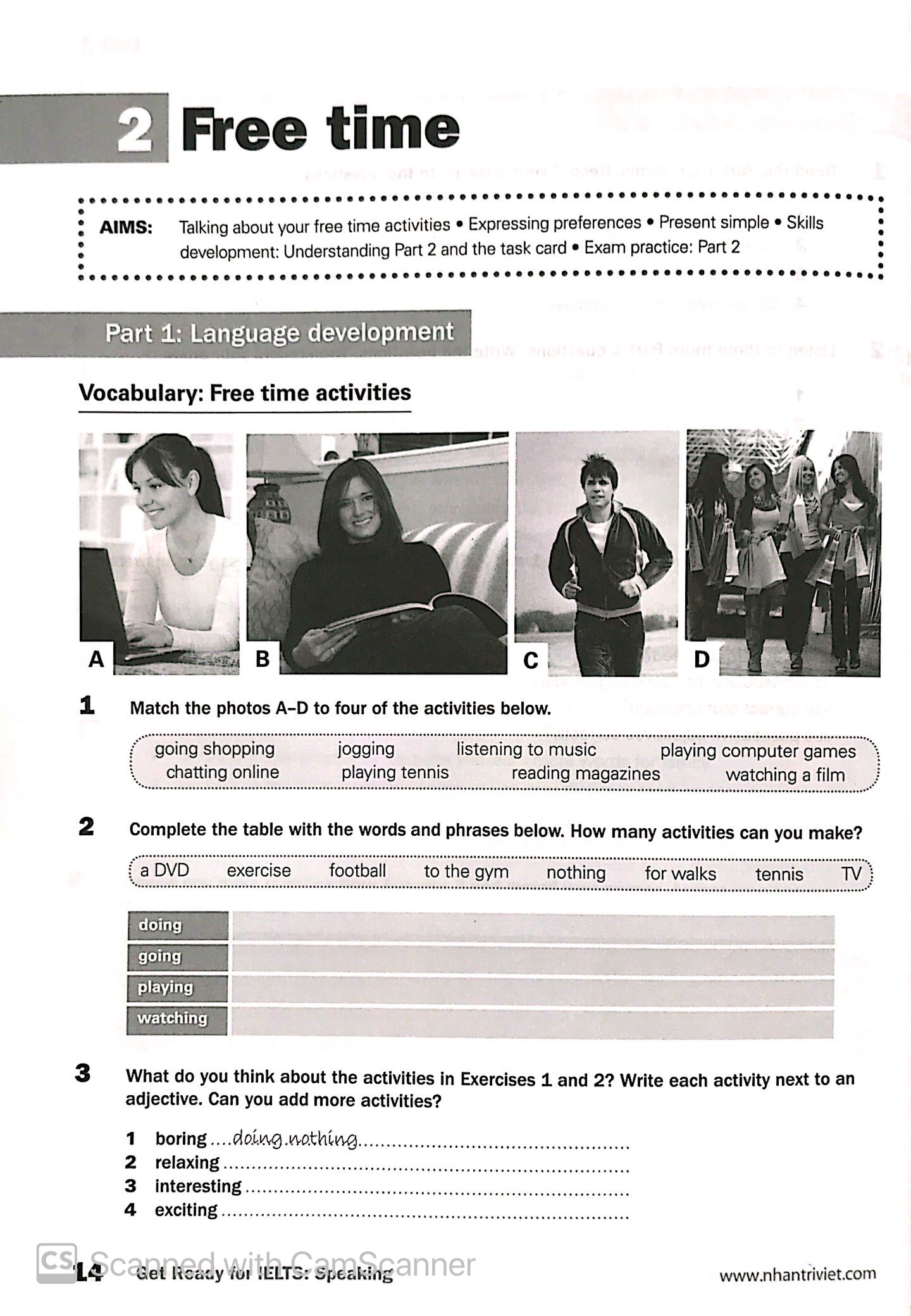 collins - get ready for ielts - speaking - pre-intermediate a2+ (tái bản 2023) - Ảnh 9