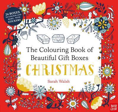 colouring book boxes: christmas