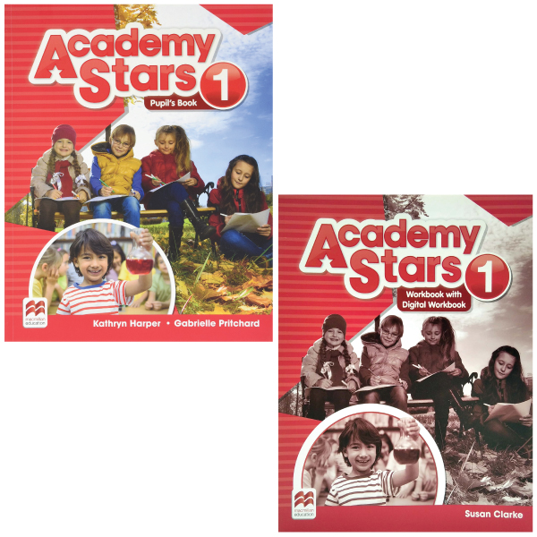 combo academy stars 1 workbook + pupils book pack