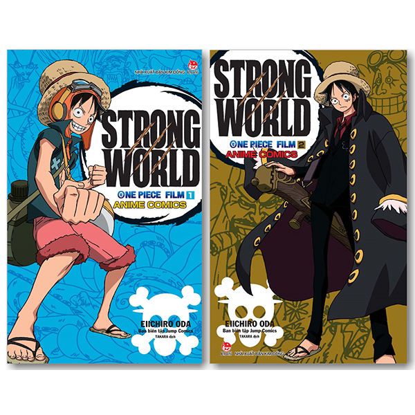 combo anime comics: one piece film strong world - tập 1 + tập 2