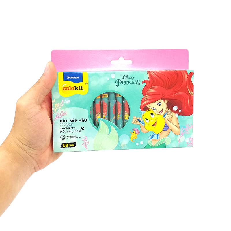 combo bộ 02 sách tô màu công chúa phong cách kèm bút sáp màu - Ảnh 8