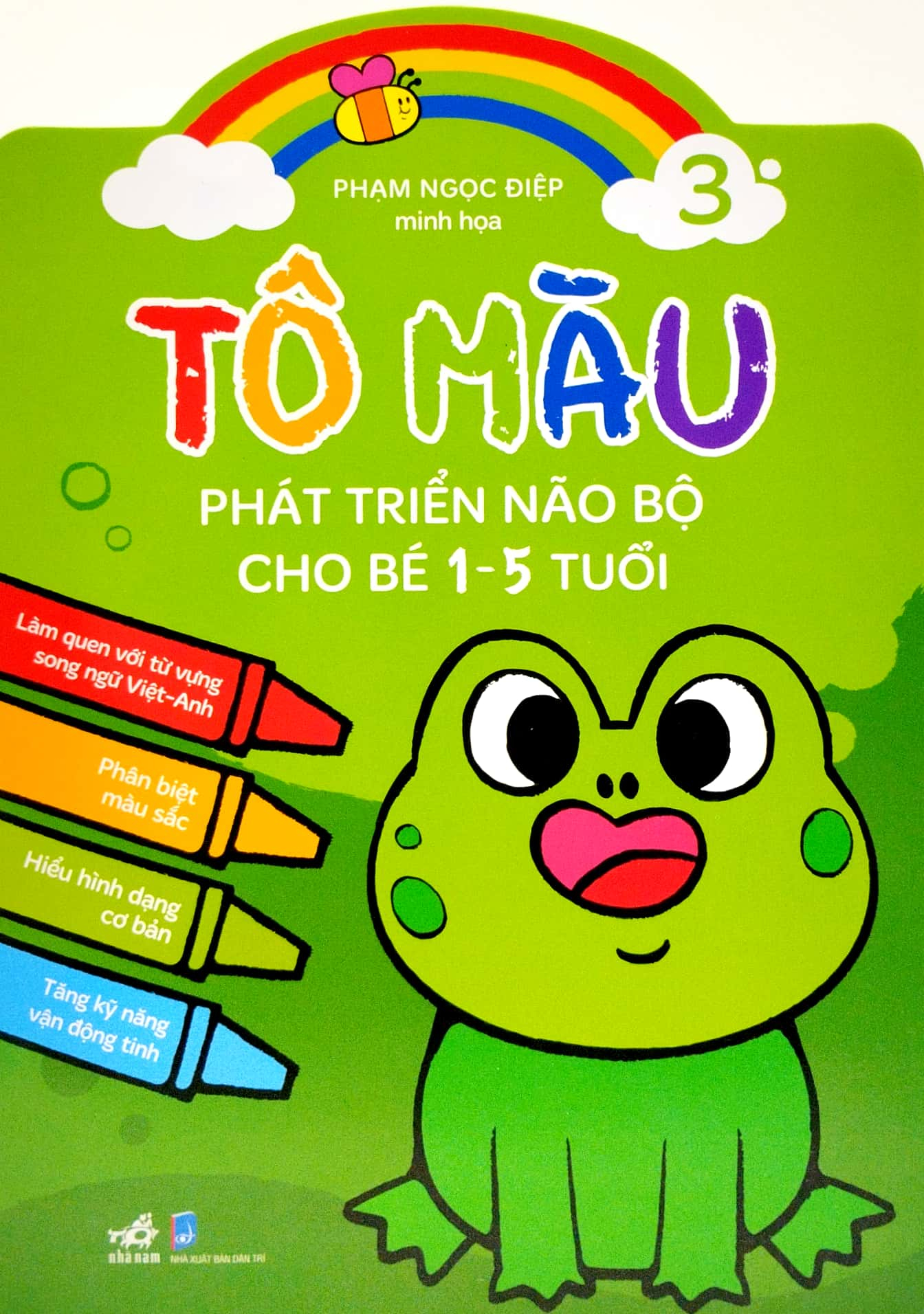 combo bộ tô màu phát triển trí não cho bé 1-3 tuổi (4 cuốn) + bút sáp màu - Ảnh 5