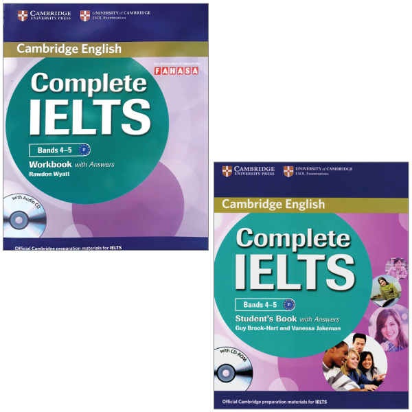 combo complete ielts b1 student's book + workbook with answer (cd-rom & audio cd) (bộ 2 cuốn)