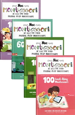 combo học montessori để dạy trẻ theo phương pháp montessori (bộ 4 cuốn)