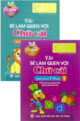 combo mai em vào lớp 1 - vở bé làm quen với chữ cái (dành cho trẻ 5 - 6 tuổi)