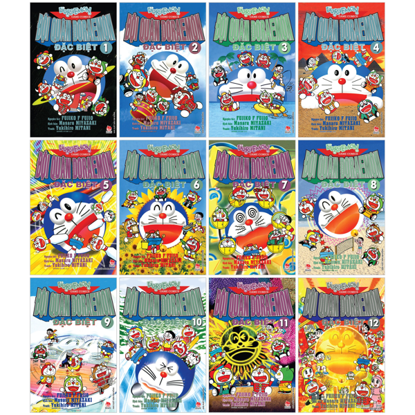 combo manga - đội quân doraemon đặc biệt: tập 1 - 12 (bộ 12 tập)