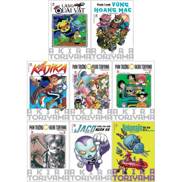 combo manga - tuyển tập akira toriyama (bộ 8 cuốn)