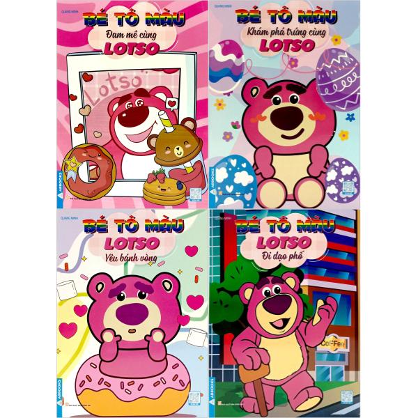 combo sách bé tô màu lotso (bộ 4 cuốn)