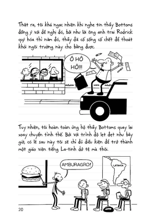 combo sách diary of a wimpy kid 18: no brainer + nhật ký chú bé nhút nhát - tập 18: out trình (bộ 2 cuốn) - Ảnh 11