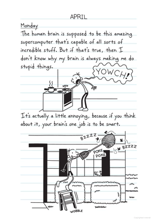 combo sách diary of a wimpy kid 18: no brainer + nhật ký chú bé nhút nhát - tập 18: out trình (bộ 2 cuốn) - Ảnh 3