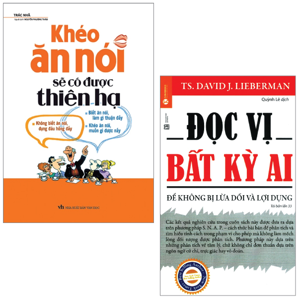 combo sách đọc vị bất kỳ ai + khéo ăn nói sẽ có được thiên hạ (bộ 2 cuốn) - tái bản