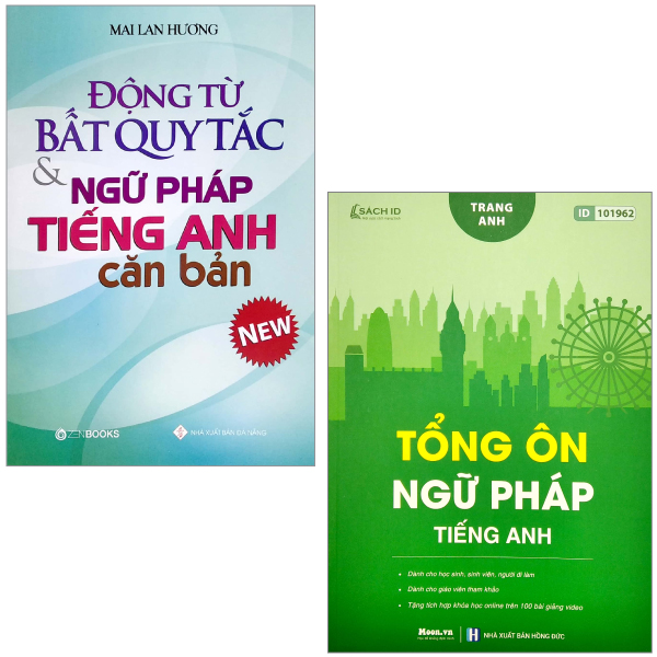 combo sách động từ bất quy tắc và ngữ pháp tiếng anh căn bản + tổng ôn ngữ pháp tiếng anh (bộ 2 cuốn)