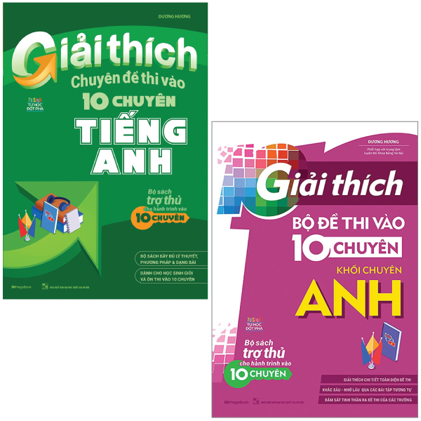 combo sách giải thích chuyên đề thi vào 10 chuyên anh + giải thích bộ đề thi vào 10 chuyên - khối chuyên anh (bộ 2 cuốn)