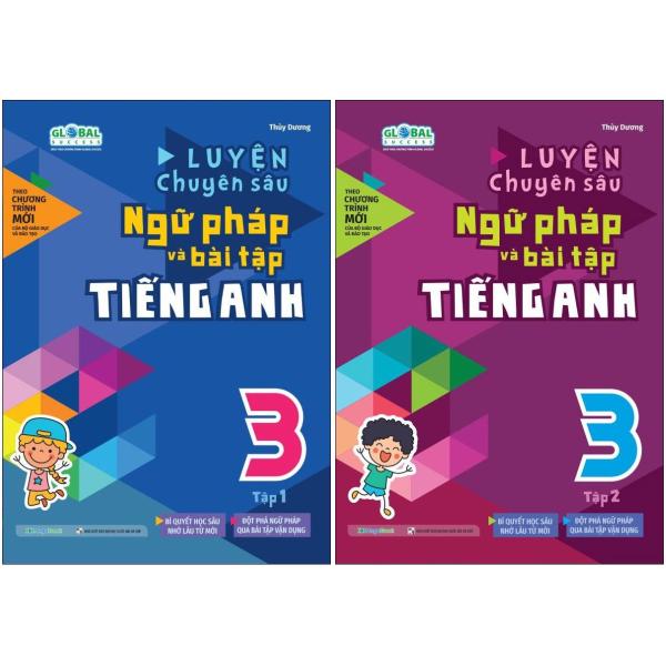 combo sách global success - luyện chuyên sâu ngữ pháp và bài tập tiếng anh 3 - tập 1 + tập 2 (bộ 2 cuốn)