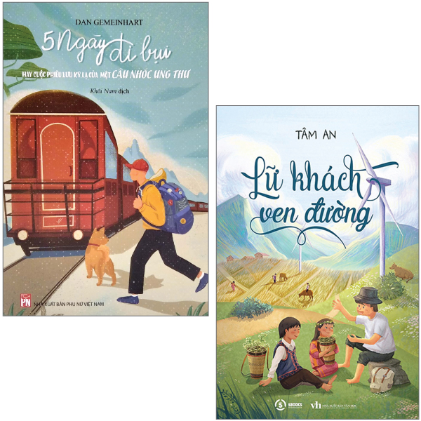 combo sách lữ khách ven đường + năm ngày đi bụi hay cuộc phiêu lưu kỳ lạ của một cậu nhóc ung thư (bộ 2 cuốn)