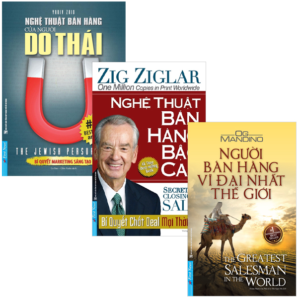 combo sách nghệ thuật bán hàng bậc cao + nghệ thuật bán hàng của người do thái + người bán hàng vĩ đại nhất thế giới (bộ 3 cuốn)