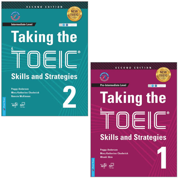 combo sách taking the toeic skills and strategies - tập 1 và tập 2 (bộ 2 cuốn)