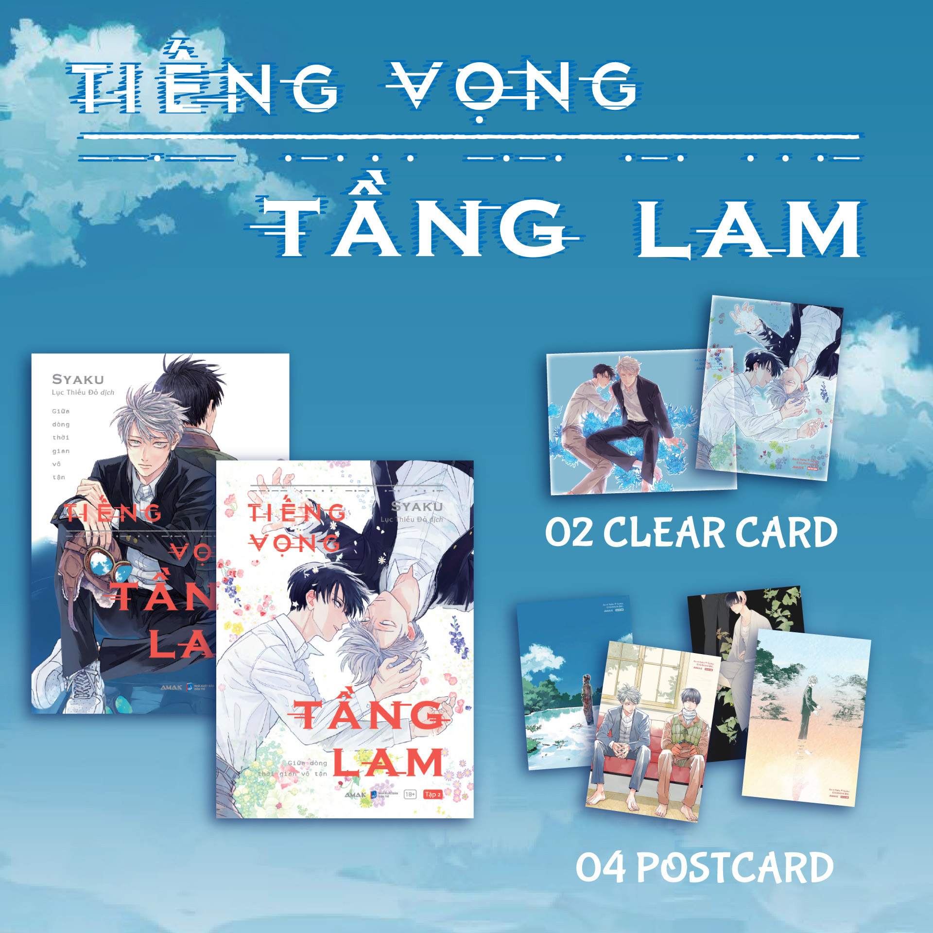 Combo Sách Tiếng Vọng Tầng Lam - Tập 1 + Tập 2 (Bộ 2 Tập) - Tặng Kèm 2 PVC Card + 4 Postcard Hai Mặt Phủ Nhung Mịn - Ảnh 2
